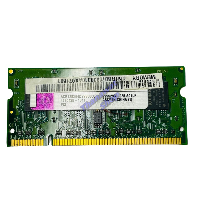 MEMORY RAM KINGSTON 1GB DDR2 PC2-6400 Laptop  ** สินค้ามือสอง **