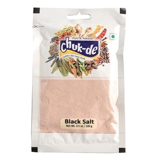 ชุก-เดอ แบล็ค ซอลท์ 100g Chuk-De Black Salt (Kala Namak) 100 g Himalayan Pink Salt