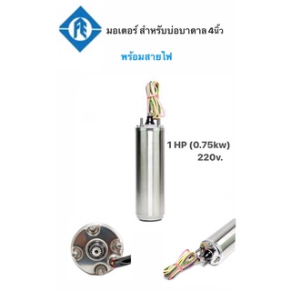 มอเตอร์ซัปเมอร์ส Franklin แท้ 100% 1 Hp 220V พร้อมสายไฟ 48"