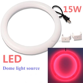 หลอดไฟ LED หลอดไฟวงกลม ไฟนีออน ไฟสี ทรงกลม 15W LED Dome light source