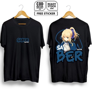 เสื้อยืด พิมพ์ลายการ์ตูน ARTORIA PENDRAGON TYPE MOON WAIFU ANIME MANGA FATE ZERO NECO ARC สําหรับผู้ชาย