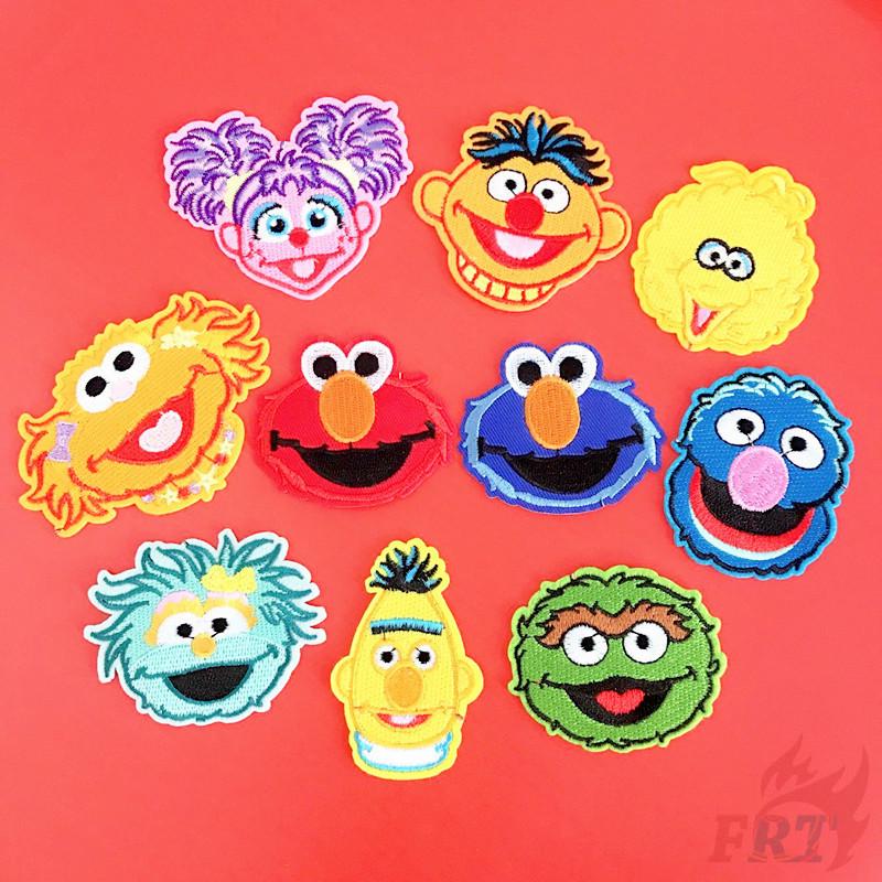 แพทช์ปักผ้า sesame street s - 4 1 ชิ้น diy