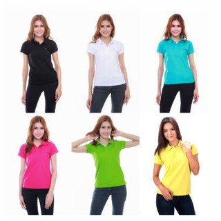 เสื้อโปโล Geeko ตรากวางหญิง สีพิ้น