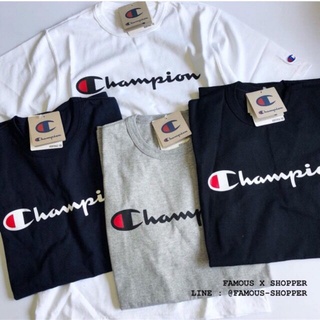 Korean เสื้อยืดสีขาวHH Champion Heritage t-shirt ของแท้USA เสื้อยืดคอกลม