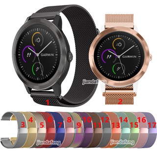 สายนาฬิกาข้อมือสแตนเลส สําหรับ Garmin Vivoactive 3 Music Trainer