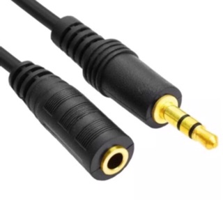 สาย audio ต่อยาว สายเพิ่มความยาว 3 เมตร ขนาด 3.5mm สำหรับหูฟังแจ็ค 3.5 Cable Audio แจ๊คหูฟัง 3.5-3.5 สีดำ