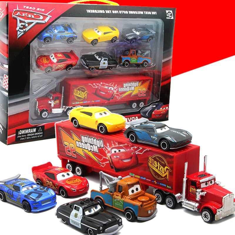 ▦■✘Disney Pixar Cars 2 McQueen โลหะของเล่นรถวันเกิดสําหรับเด็กเด็กผู้ชาย