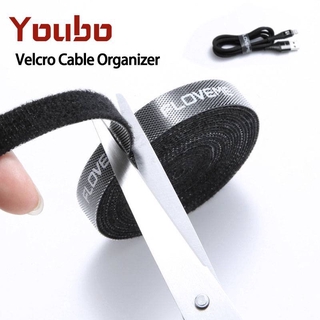 Youbo Velcro เทปสายหูฟังอเนกประสงค์