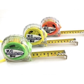 ตลับเมตรใส KC และ OKO ตลับเมตร ABS  ตลับเมตร ยาว 5 ม.กว้าง 25 มม. Transparent Measuring Tape 5 m.