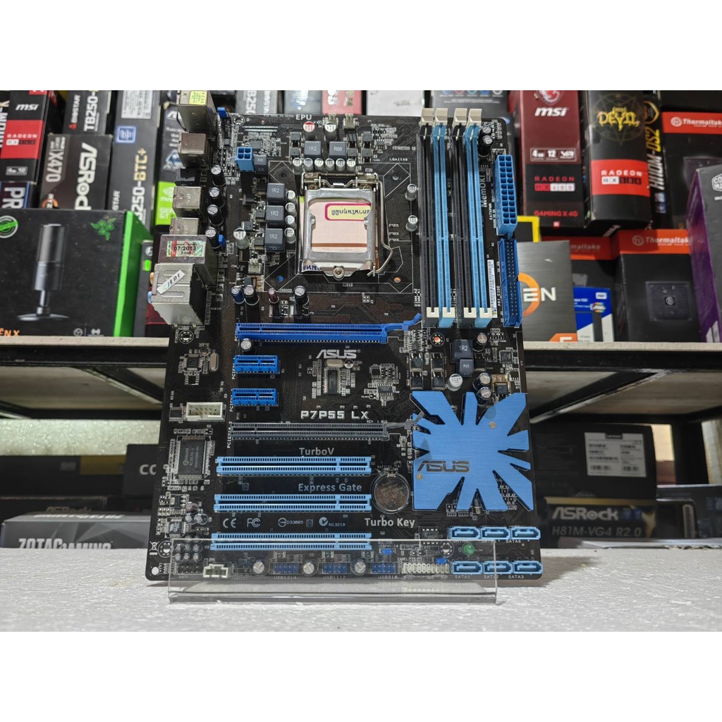 เมนบอร์ด(mainboard) asus P7P55 LX (socket1156) 1MONTH WARANTY