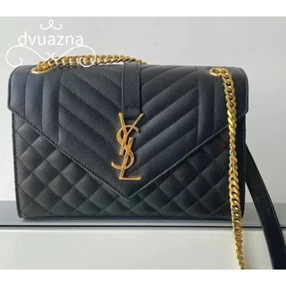 ของแท้ SAINT LAURENT/YSL Envelope Bag Chain Shoulder Crossbody Bag