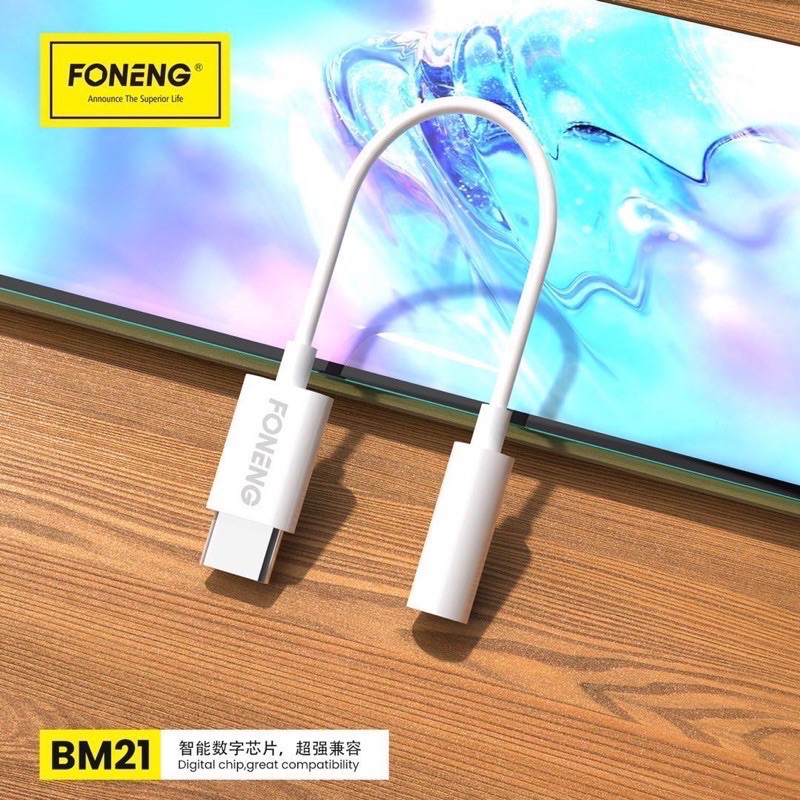 พร้อมส่งจากไทย  FONENG BM21 สายต่อ TYPE-C TO 3.5 มม