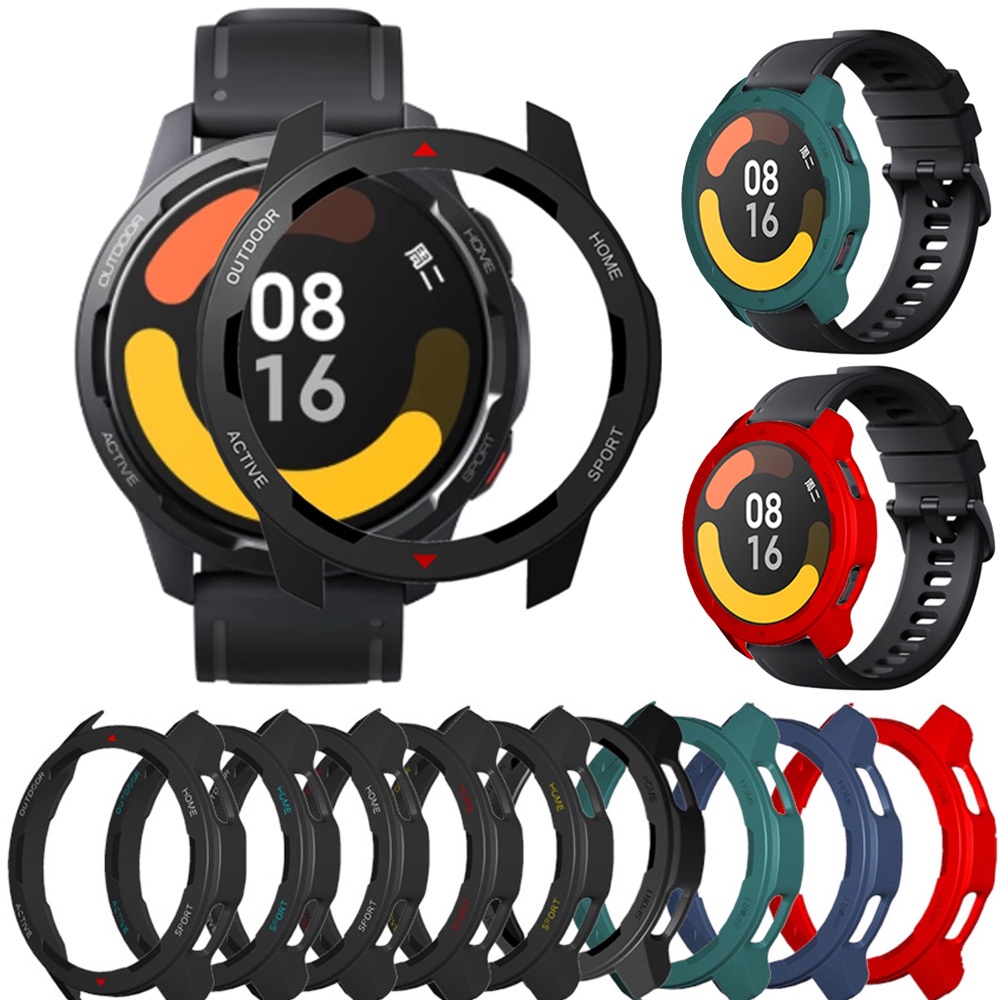 สําหรับ Xiaomi Watch S1 Active PC เคสป้องกัน กรอบพิมพ์สเกล กันกระแทก ป้องกัน เคสแข็ง สําหรับ MI Watc