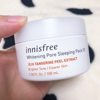 Innisfree Whitening pore sleeping pack 100ML มาส์กข้ามคืนที่ช่วยแก้ปัญหารูขุมขน สีผิว จุดด่างดำ บำรุงผิวคุณในยามค่ำคืน