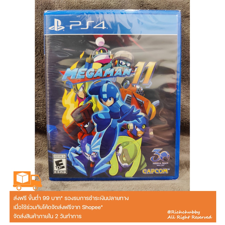 [PS4] แผ่นเกมส์ PS4 Megaman11 ของใหม่ ยังอยู่ในซีล