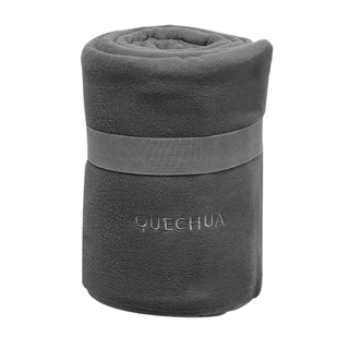 ผ้าห่มผ้าฟลีซ QUECHUA ขนาด 155x130 ซม. (สีดำ)