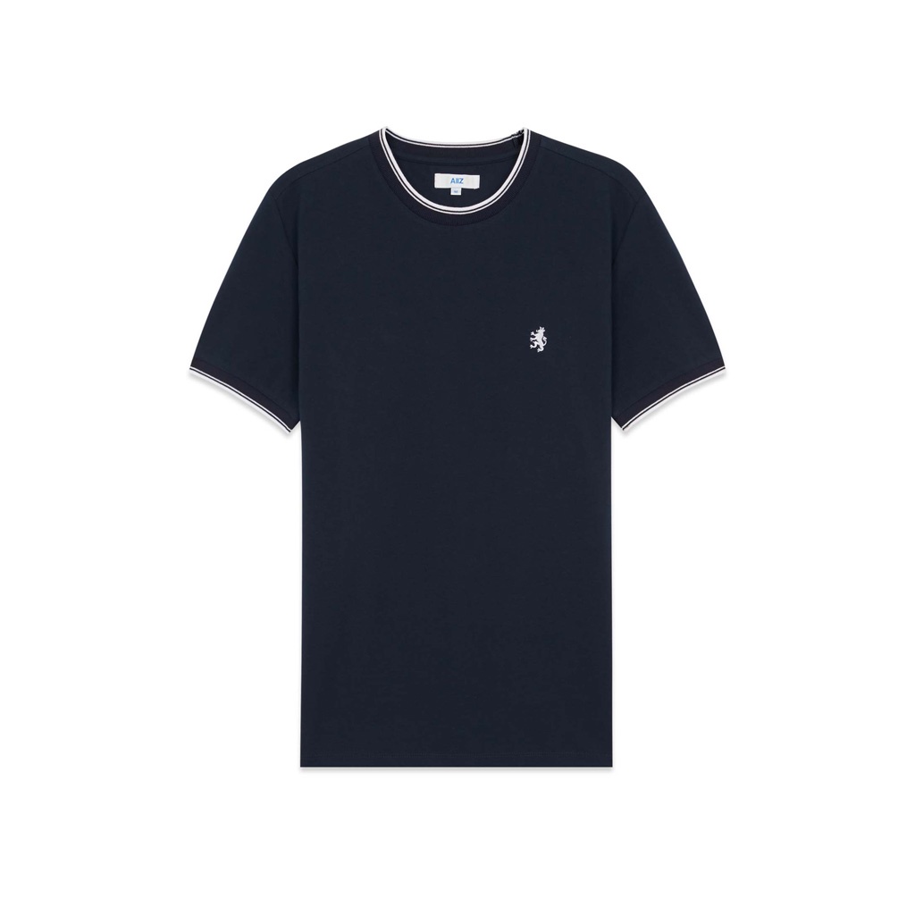 AIIZ (เอ ทู แซด) - เสื้อยืดแขนสั้น ปักโลโก้  Men's Tipped T-Shirt