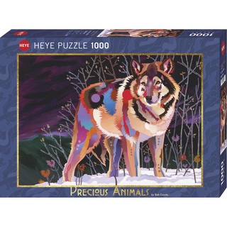 HEYE: NIGHT WOLF – PRECIOUS ANIMALS by Bob Coonts (1000 Pieces) [Jigsaw Puzzle]