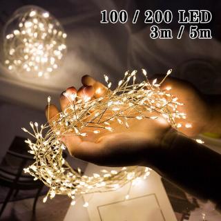 สายไฟ 100/200 led usb สําหรับตกแต่งคริสมาสต์