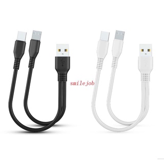 Smile 2 in 1 สายชาร์จ Micro USB C สําหรับ Android 2 in 1