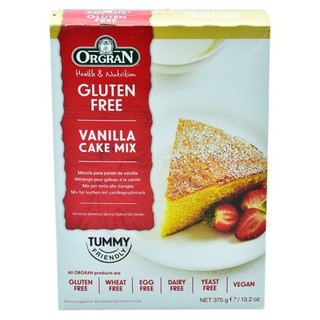 Orgran Gluten Free Vanilla Cake Mix 375 Orgran Gluten Free Vanilla Cake Mix 375