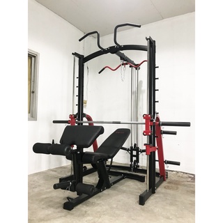 Goldmare Smith Machine ME1999+Bench ชุดสมิทแมชชีน เครื่องเดียวจบ เล่นได้ทุกส่วน