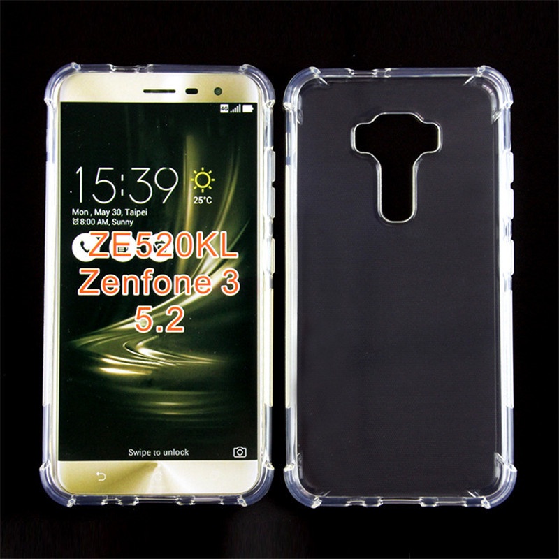 เคสโทรศัพท์มือถือแบบนิ่ม ใส กันกระแทก ลายรอยแตก สําหรับ Asus Zenfone 3 ZE520KL 5.2 นิ้ว Z017DB Z017D Z017DA ZE552KL 5.5 นิ้ว Z012DB Z012D Z012DA