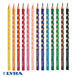 ดินสอสีไม้แท่งสามเหลี่ยม ขายแยกแท่ง (LYRA Groove Slim Colored Pencil)