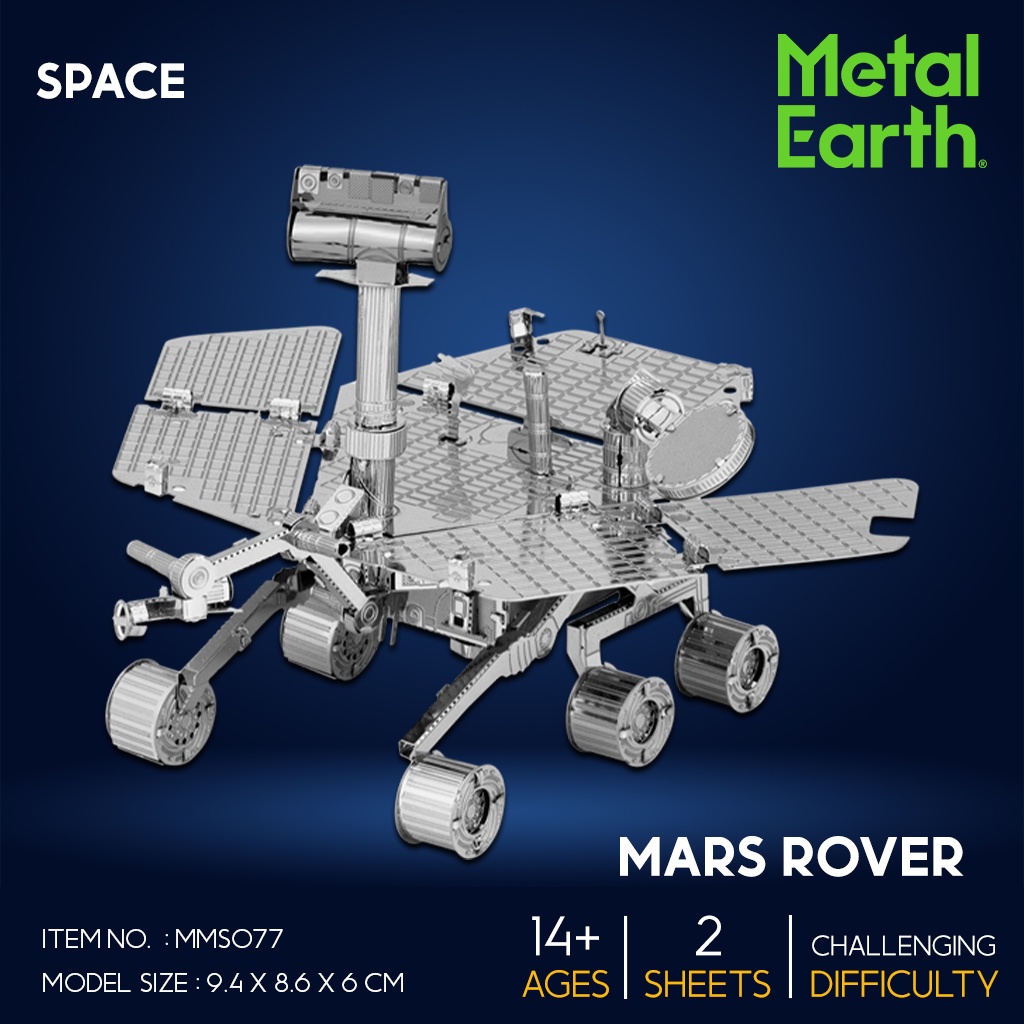 โมเดลโลหะ 3 มิติ รถสำรวจดวงจันทร์ Mars Pover MMS077 แบนด์ Metal Earth สินค้าเป็นแผ่นโลหะประกอบเอง สิ