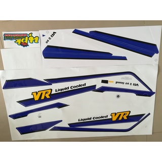 สติ๊กเกอร์ VR ปี 1990 ติดรถ สีแดง สีสวย ราคาถูกที่สุด คุณภาพดี