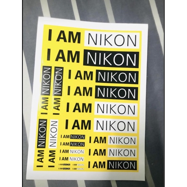 สติ๊กเกอร์ i am  nikon