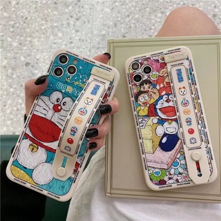 เคสโทรศัพท์มือถือ ลายการ์ตูนโดราเอมอน พร้อมสายคล้องมือ สําหรับ Samsung Galaxy note 8 9 10 lite note20 s8 s9 + s10 plus lite s20 plus s21 fe s22 ultra s20fe s10lite 5G