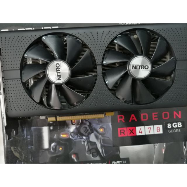 การ์จอNitro RX 470  8GB (มือสองประกับถึง19/04/2563)