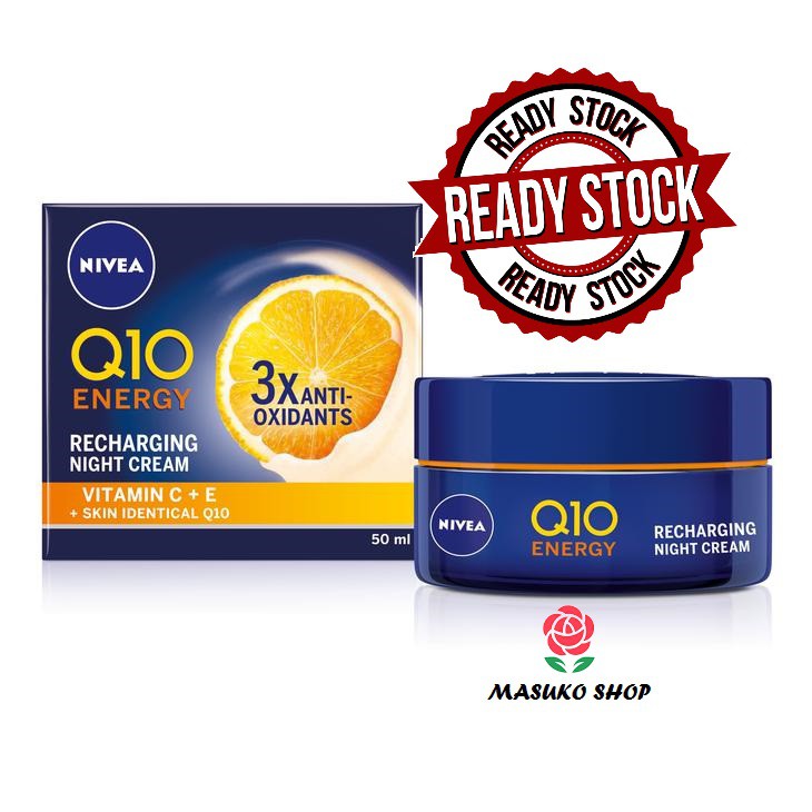 Nivea Q10 energy Rechargeing face night cream 50ML Anti Wrinkle