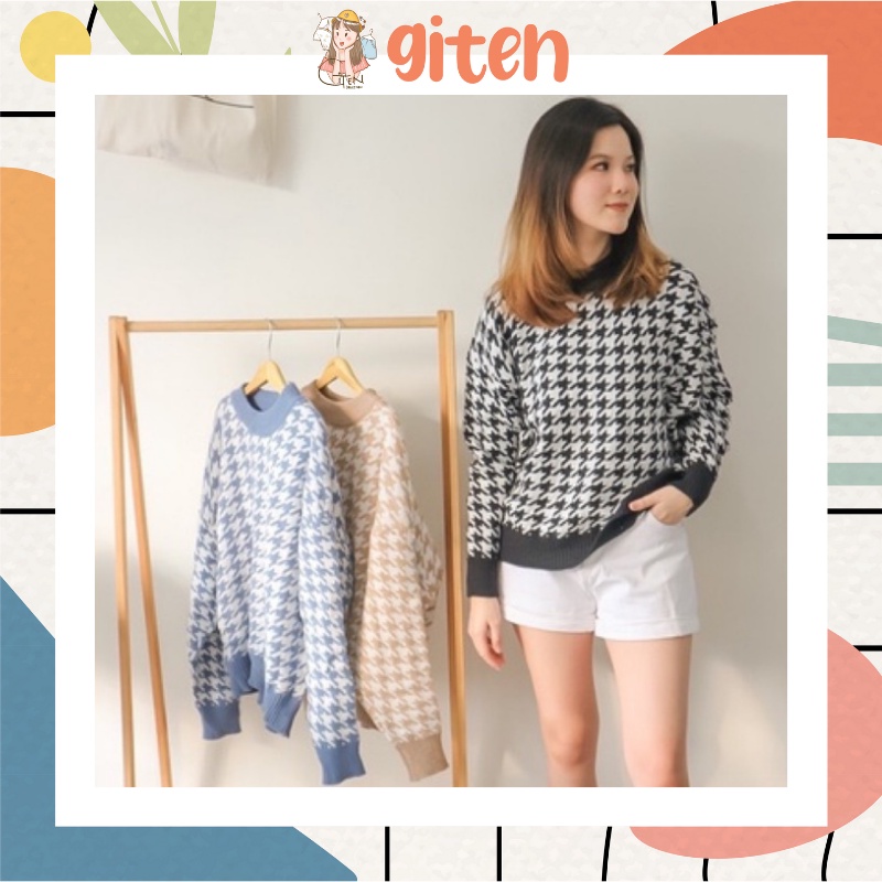 BASIC SQUARE SWEATHER เกาหลี KNITTED CARDIGAN KOREAN SWEATHER ผู้หญิง SWETER PREMIUM KNITTED MATERIA
