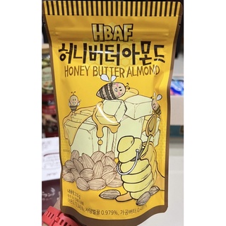 HBAF Almond Honey Butter -อัลมอนด์เกาหลี รสเนยน้ำผึ้ง น้ำหนักสุทธิ : 210 กรัม