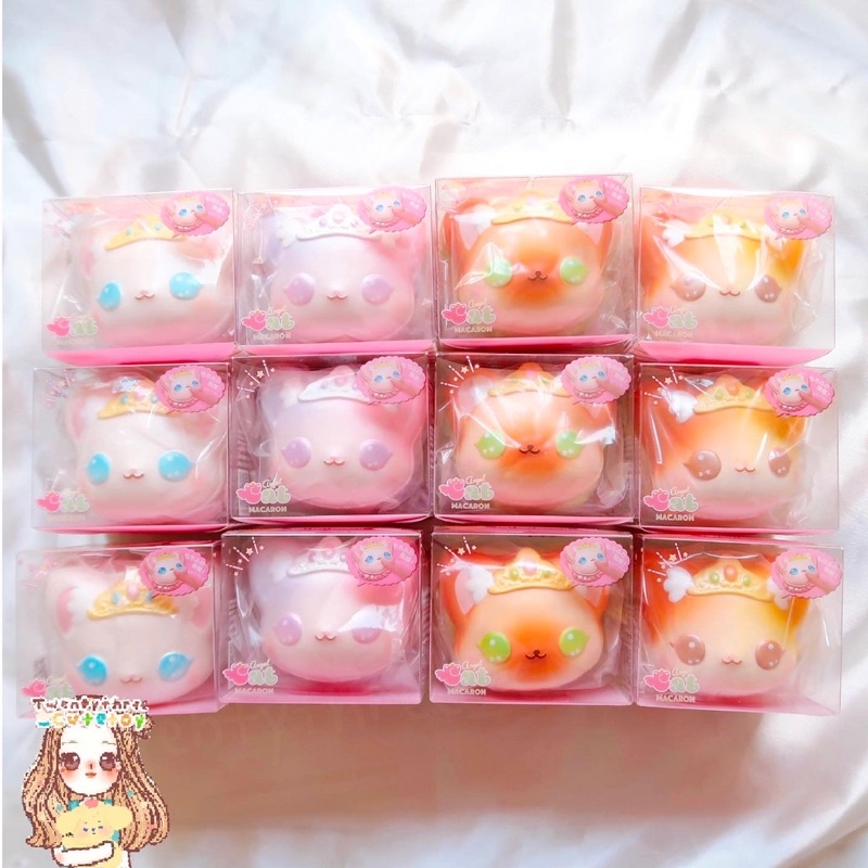 💥พร้อมส่ง💥IBLOOM Squishy Angle Cat MACARON แพคเกจกล่องPremium