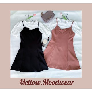 พร้อมส่ง เดรสสั้น เดรสสไตล์เกาหลี สายเกา สายคาเฟ่ WENDY - Korean-Style Cute Dress