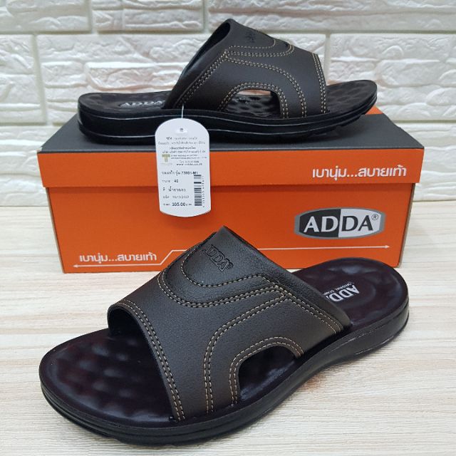 ADDA รองเท้าPUชาย รุ่น73801-M1ไซส์ 39-45