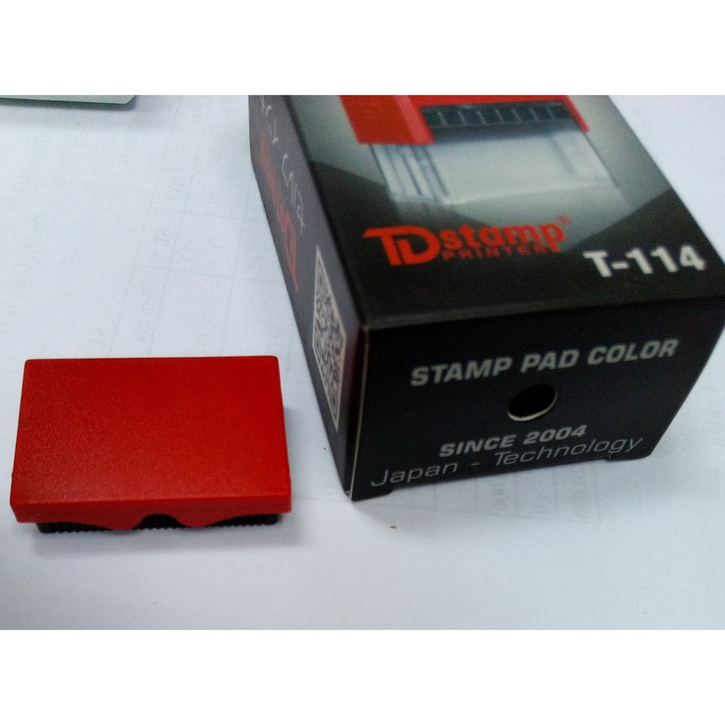 ถาดหมึก/ การ์ดหมึก/ ผ้าอนามัยแบบสอด TDstamp T-114 สําหรับ TDstamp T-114