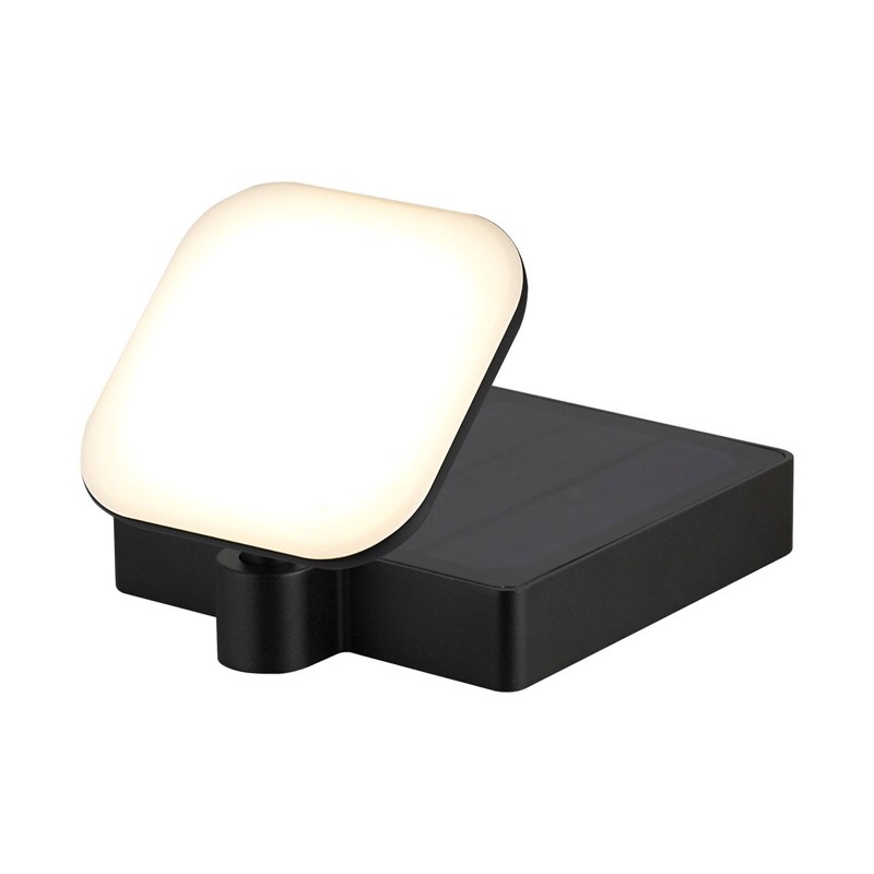 โคมไฟสปอร์ตไลท์ปักดินโซลาร์เซลล์ 1W WW LUZINO สีดำ