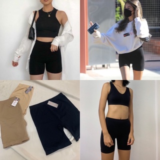 กางเกงเลคกิ้งขาสั้นผ้าทอสะโพก27-46นิ้ว 579/679sister hood