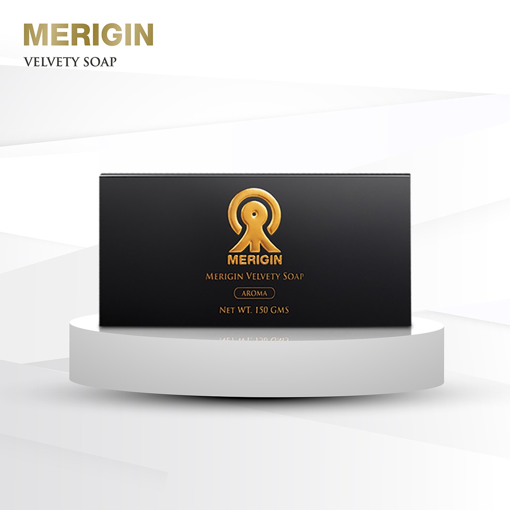 MERIGIN VELVETY SOAP สบู่ทำความสะอาดผิว ผิวนุ่มลื่น สกัดจากธรรมชาติ กลิ่นหอม บำรุงผิวหน้าใส