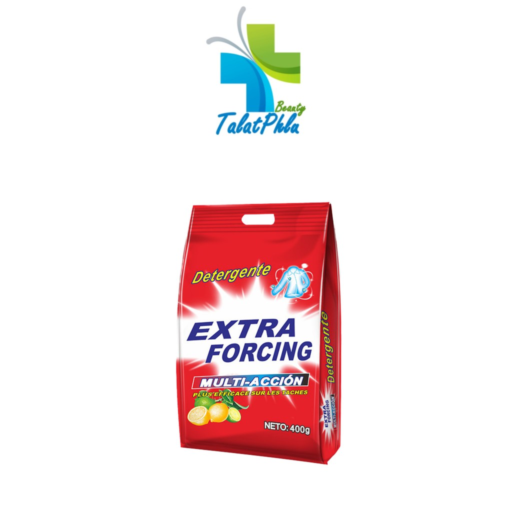Detergent Extra Forcing ผงซักฟอก ซองแดง [400 กรัม] กลิ่นหอม สะอาด