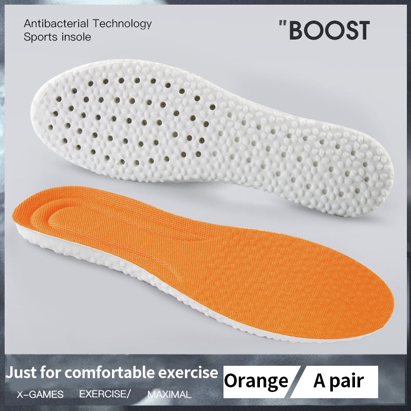 ใหม่กระดูกหน่วยความจําโฟมกีฬา Insoles สําหรับรองเท้าเบาะวิ่ง Shock-Absorbing Breathable Deodorization PU Soft Pad