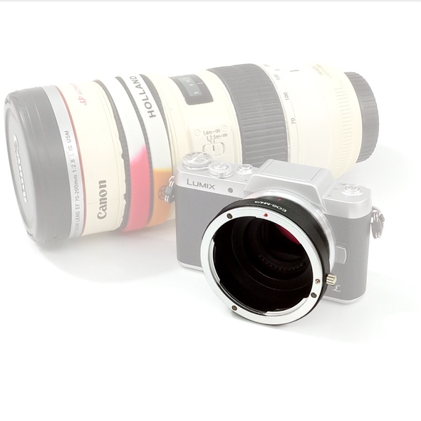 อะแดปเตอร์เมาท์เลนส์ Canon EOS EF EF-S-M4/3 Olympus Panasonic Manual Focus EF-S เลนส์ถึง M4/3 Lumix 