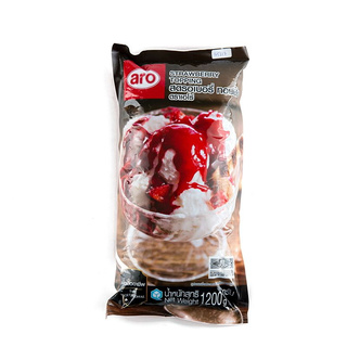  * พร้อมส่ง * เอโร่ ท็อปปิ้ง สตรอว์เบอร์รี 1.2 กิโลกรัม aro Topping Strawberry 1.2 kg