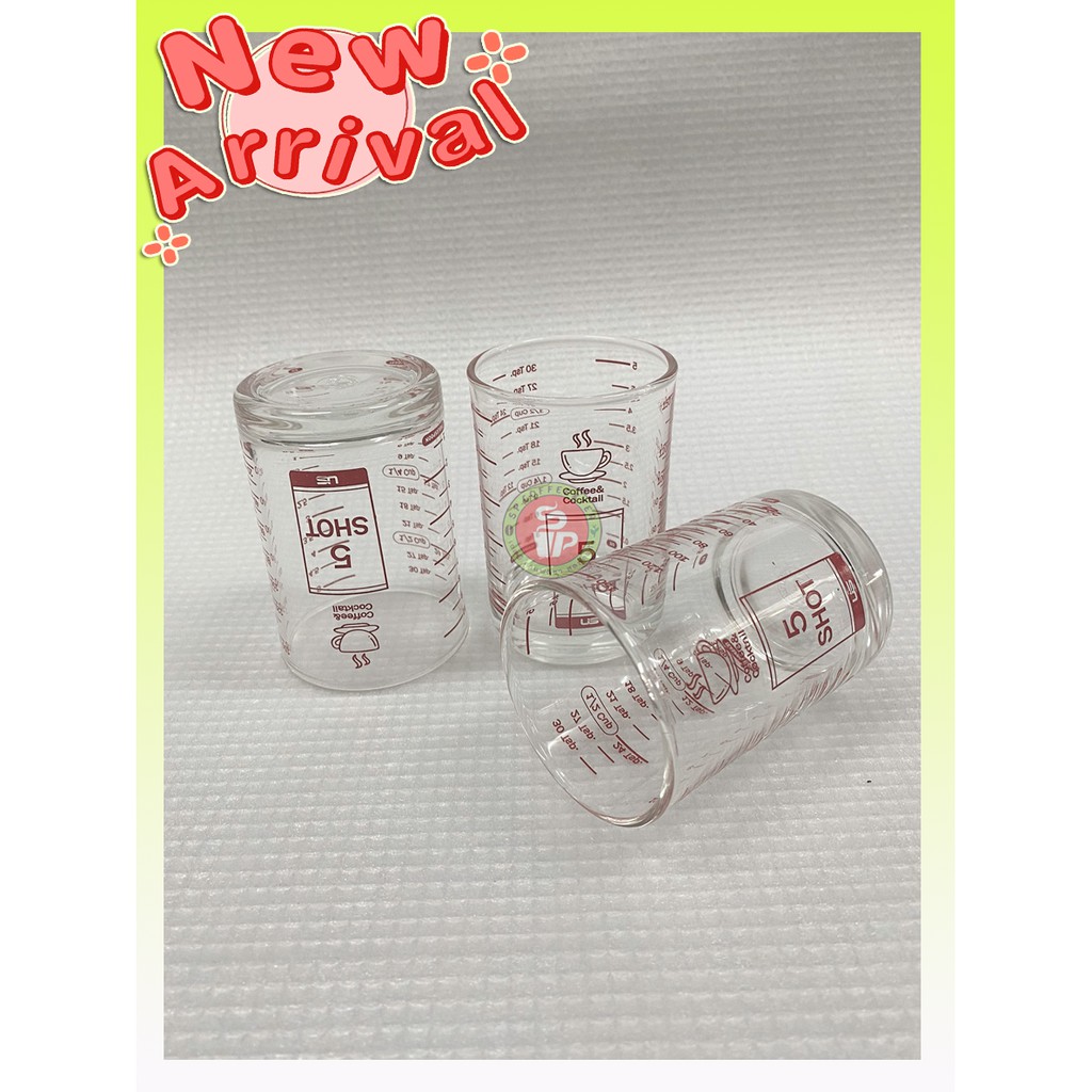 ลดล้างสต็อก 150 ml แก้วตวง 5 Shot  ( 5 ออนซ์) พร้อมส่ง สเกลชัดเจน