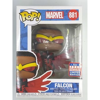 SDCC 2021 Funko Pop Marvel - Falcon In Black : 881