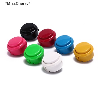 [[MissCherry]] อะไหล่ปุ่มกด 30 มม. 7 สี แบบเปลี่ยน สําหรับเกมอาเขต 10 ชิ้น